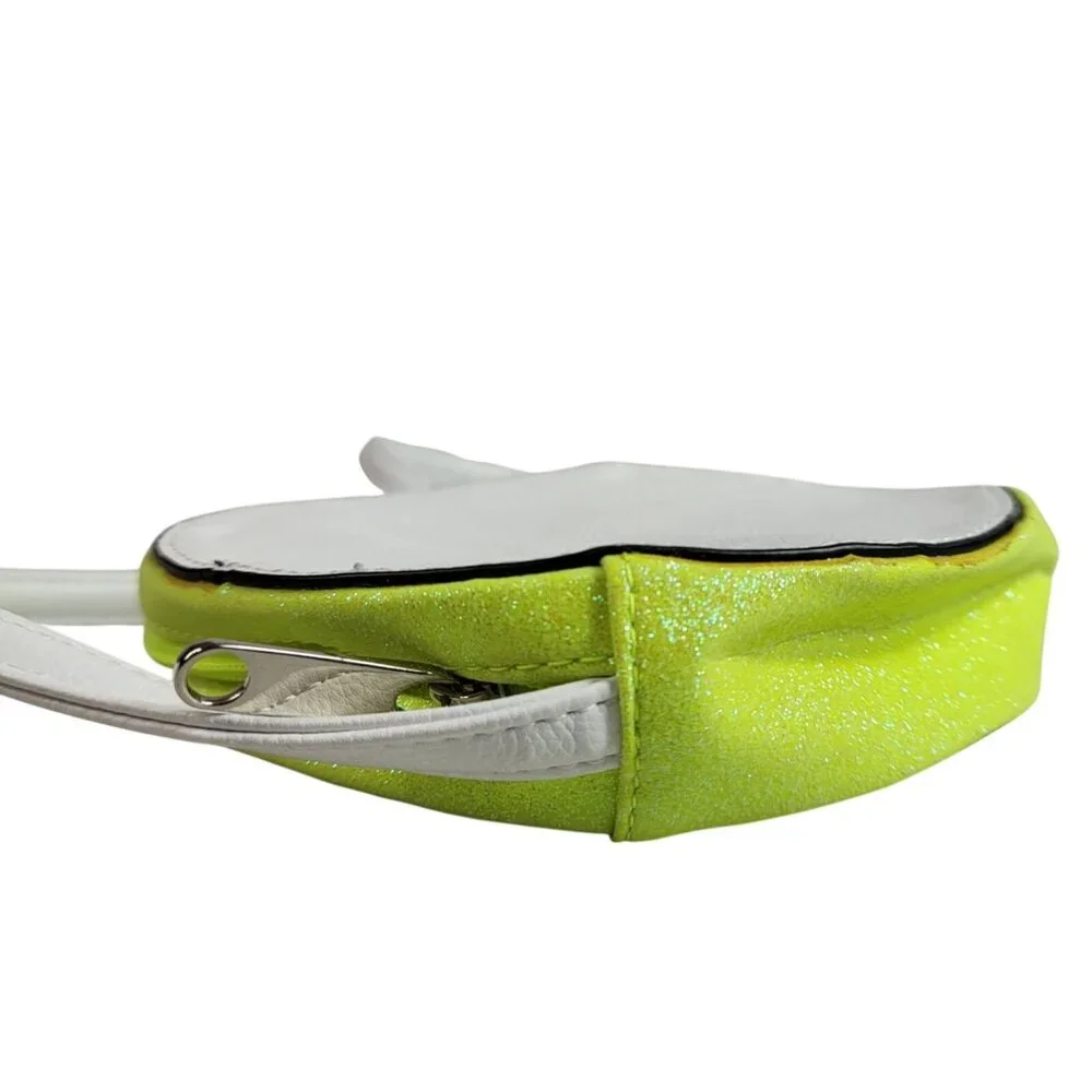 Target Lime Citrus Slice Crossbody Bag Green Glitter Round White Strap 2016